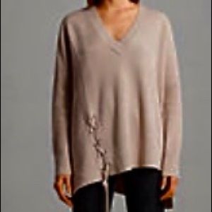 All Saints Assymetrical lace up sweater